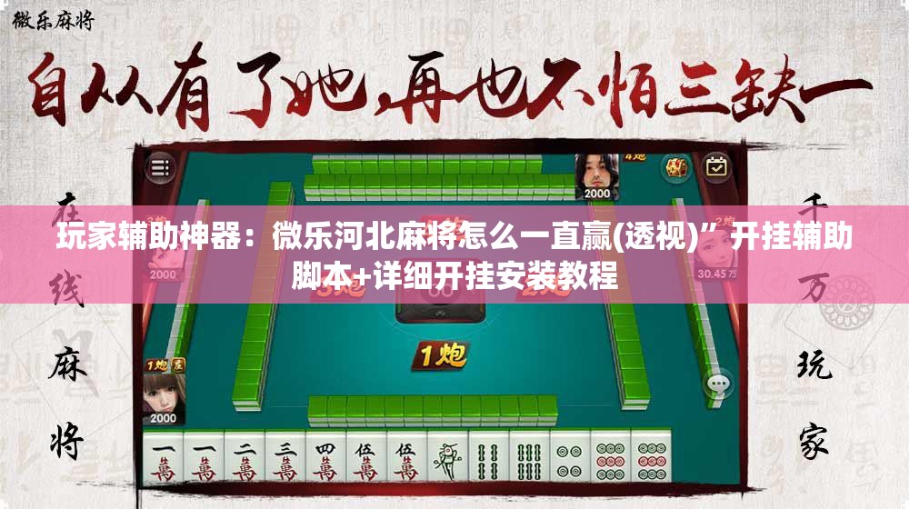 玩家辅助神器：微乐河北麻将怎么一直赢(透视)	”开挂辅助脚本+详细开挂安装教程