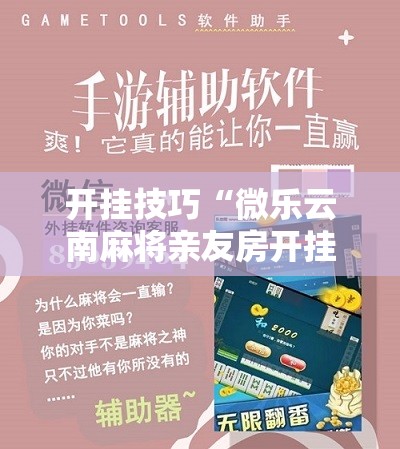 开挂技巧“微乐云南麻将亲友房开挂”2026开挂教程步骤