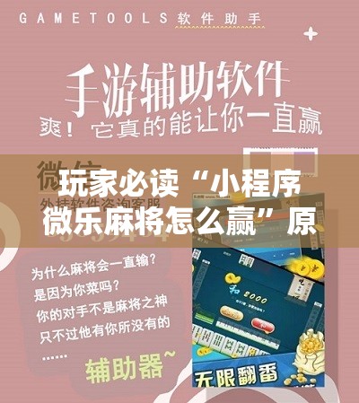 玩家必读“小程序微乐麻将怎么赢”原来可以开挂