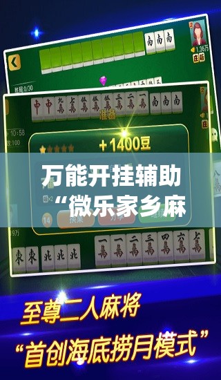 万能开挂辅助“微乐家乡麻将开挂神器下载软件”(透视挂)辅助下载教程