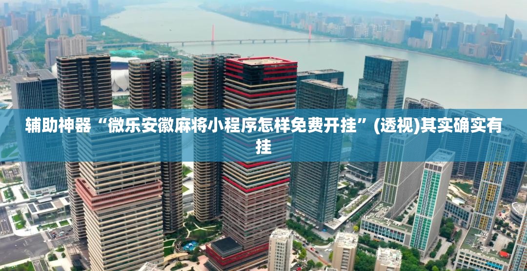 辅助神器“微乐安徽麻将小程序怎样免费开挂”(透视)其实确实有挂