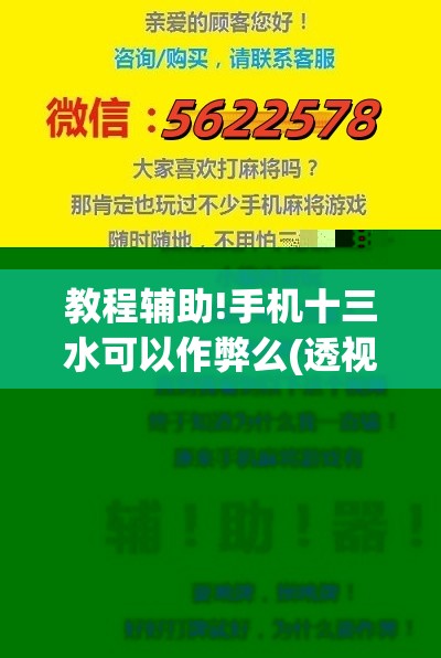 教程辅助!手机十三水可以作弊么(透视)	”开挂辅助脚本+详细开挂安装教程