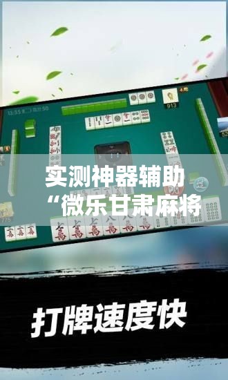 实测神器辅助“微乐甘肃麻将万能开挂器通用版	”详细分享装挂步骤