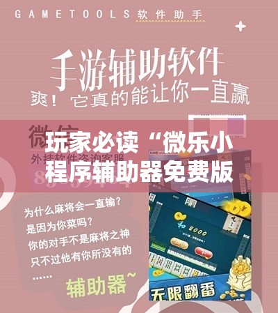 玩家必读“微乐小程序辅助器免费版”科技辅助神器手机版