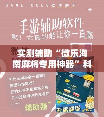 实测辅助“微乐海南麻将专用神器”科技辅助神器手机版