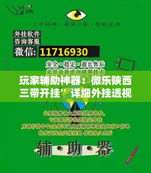 玩家辅助神器：微乐陕西三带开挂”详细外挂透视辅助软件教程