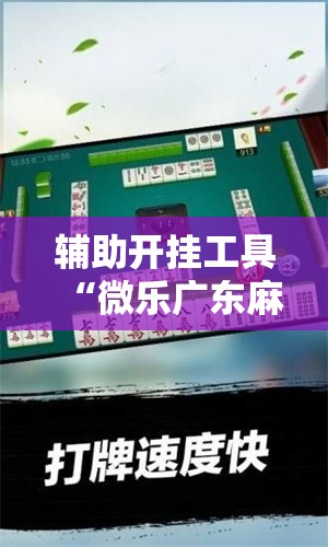 辅助开挂工具“微乐广东麻将小程序挂	”2026开挂教程步骤