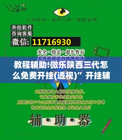 教程辅助!微乐陕西三代怎么免费开挂(透视)”开挂辅助脚本+详细开挂安装教程