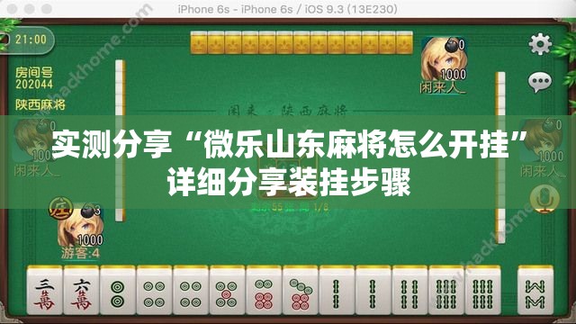 实测分享“微乐山东麻将怎么开挂	”详细分享装挂步骤
