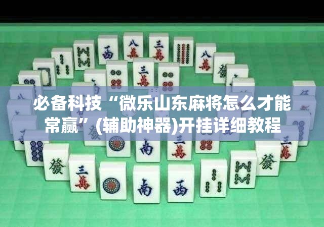 必备科技“微乐山东麻将怎么才能常赢”(辅助神器)开挂详细教程