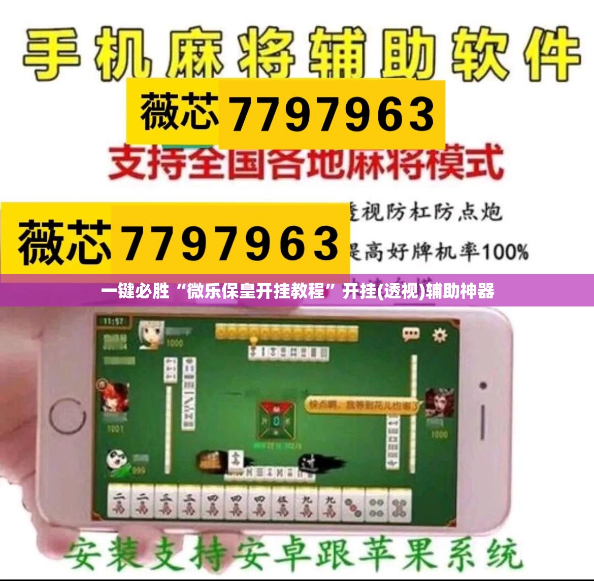一键必胜“微乐保皇开挂教程”开挂(透视)辅助神器