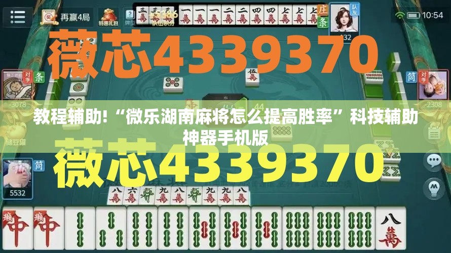 教程辅助!“微乐湖南麻将怎么提高胜率”科技辅助神器手机版
