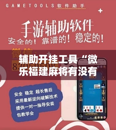 辅助开挂工具“微乐福建麻将有没有挂”2026开挂教程步骤