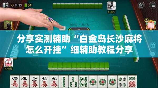 分享实测辅助“白金岛长沙麻将怎么开挂	”细辅助教程分享