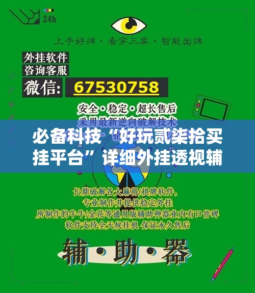 必备科技“好玩贰柒拾买挂平台”详细外挂透视辅助软件教程
