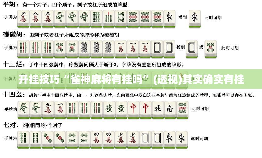 开挂技巧“雀神麻将有挂吗”(透视)其实确实有挂