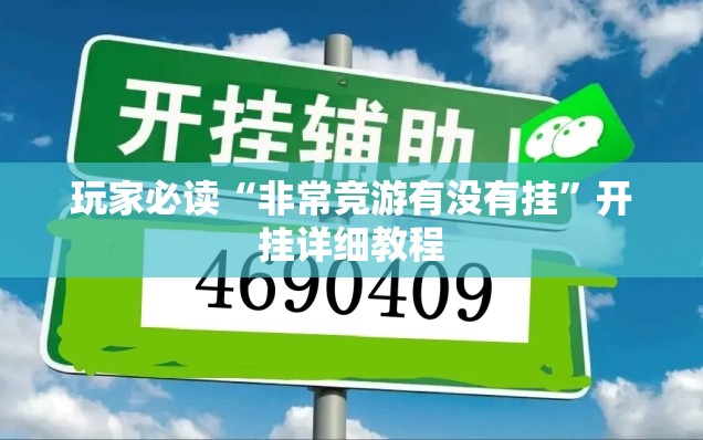 玩家必读“非常竞游有没有挂	”开挂详细教程