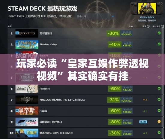 玩家必读“皇家互娱作弊透视视频”其实确实有挂