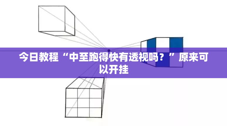 今日教程“中至跑得快有透视吗？”原来可以开挂