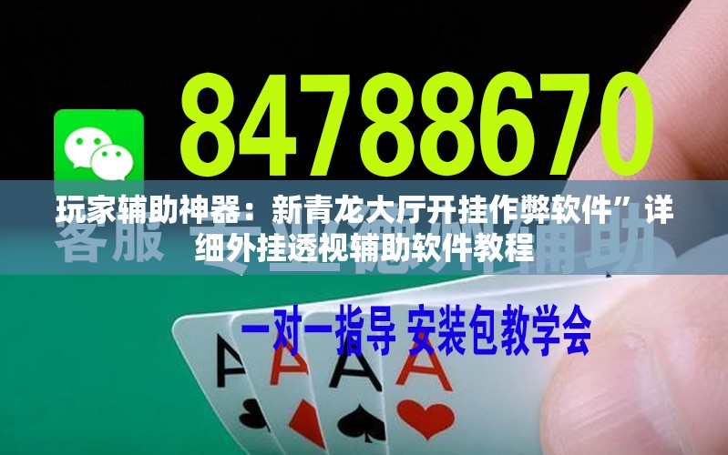 玩家辅助神器：新青龙大厅开挂作弊软件	”详细外挂透视辅助软件教程