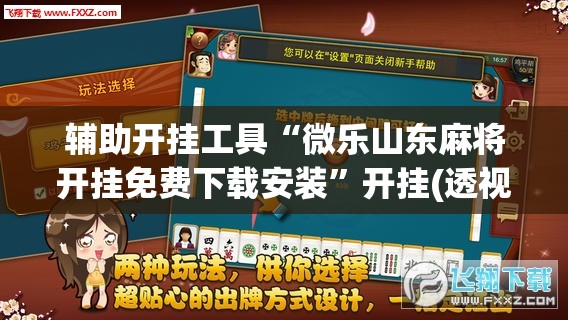 辅助开挂工具“微乐山东麻将开挂免费下载安装”开挂(透视)最新辅助详细