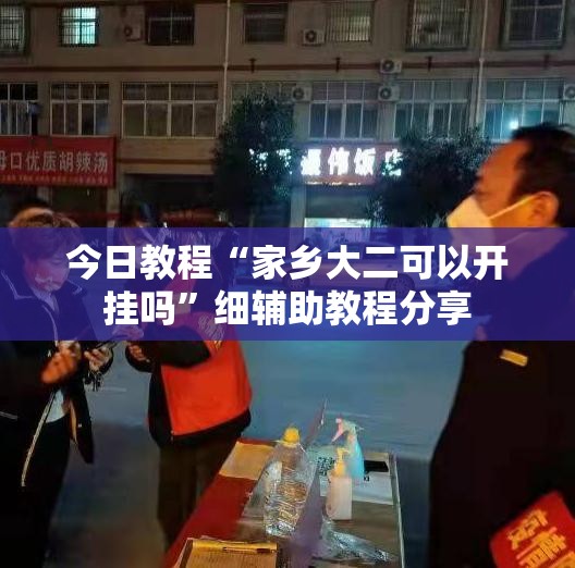 今日教程“家乡大二可以开挂吗”细辅助教程分享